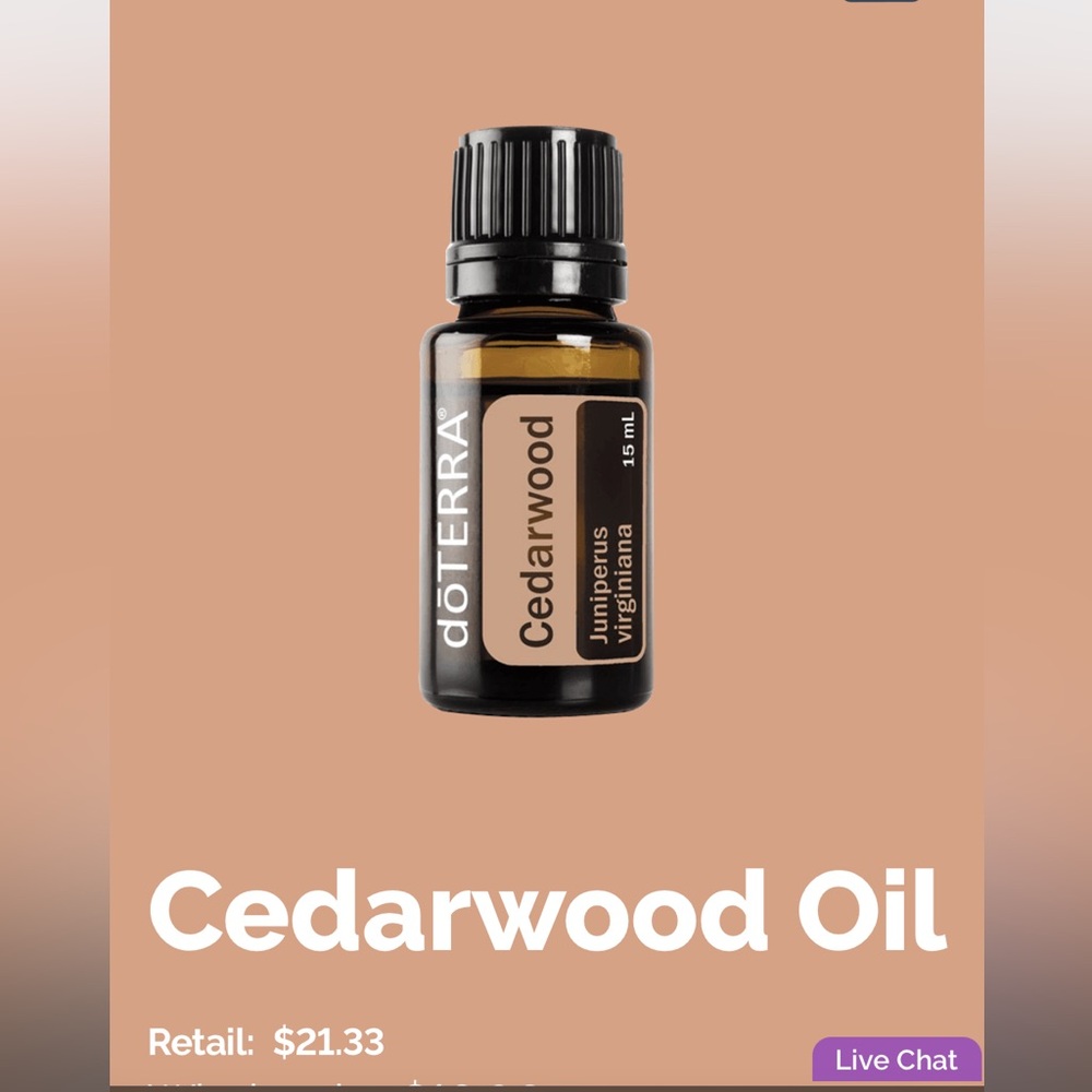 Doterra bundle of cedar wood and Roman chamomile new bottles